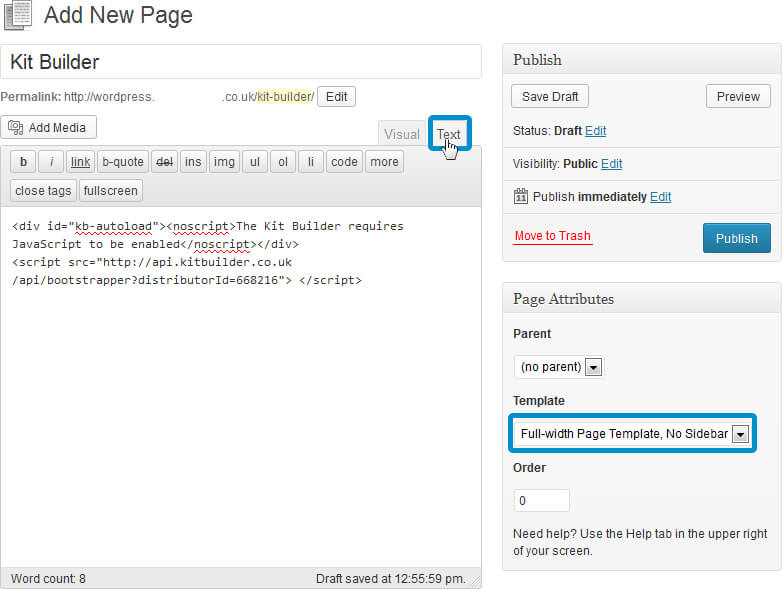 Integration wordpress-2.